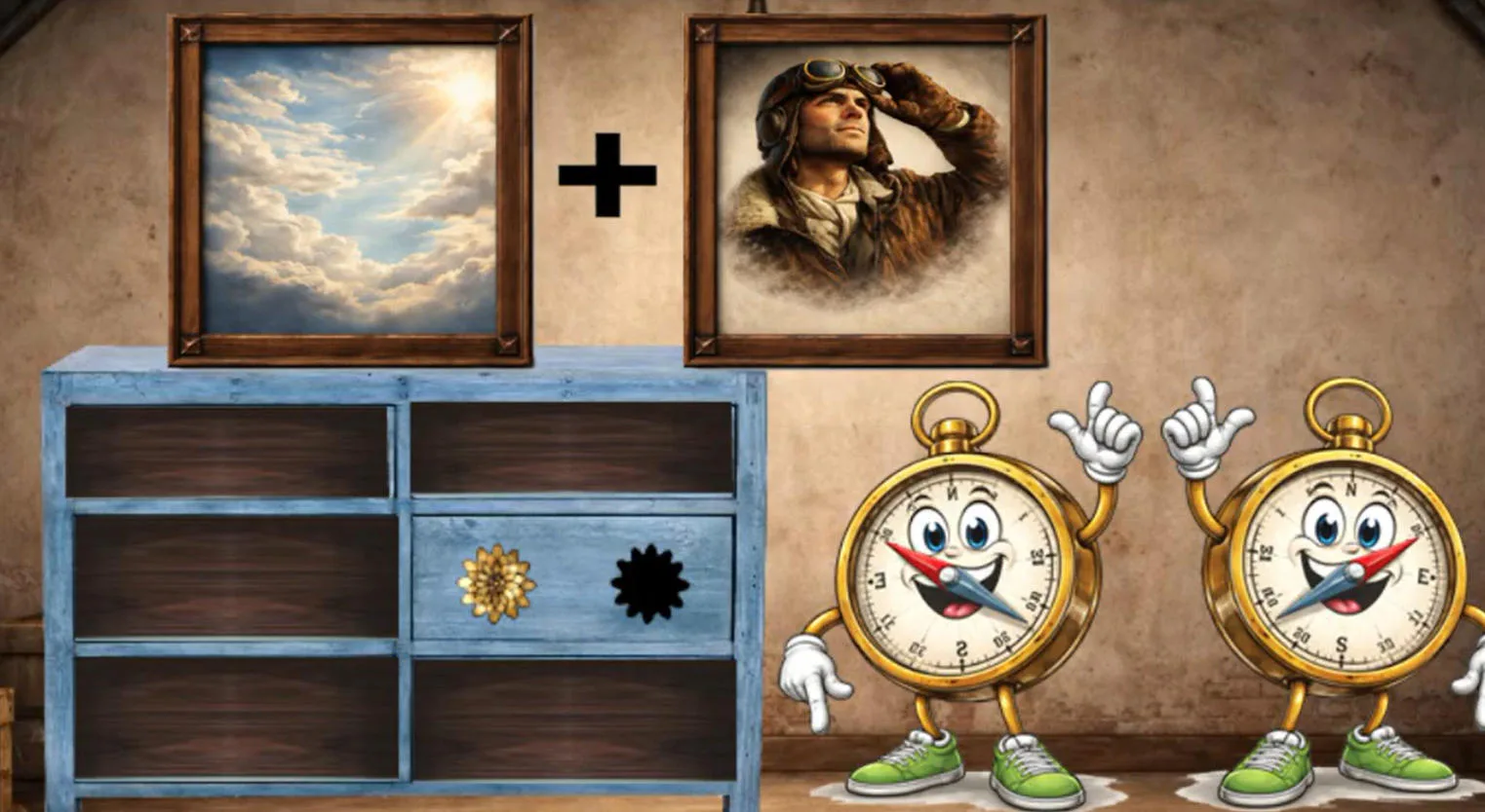 Juego de escape gratis: 8b Airfield Mystery - Find Monoplane Pilot - jugar online