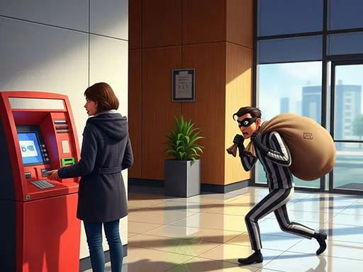 Jogo de fuga gratis: Bank Robbery Sneak Master - jogar online