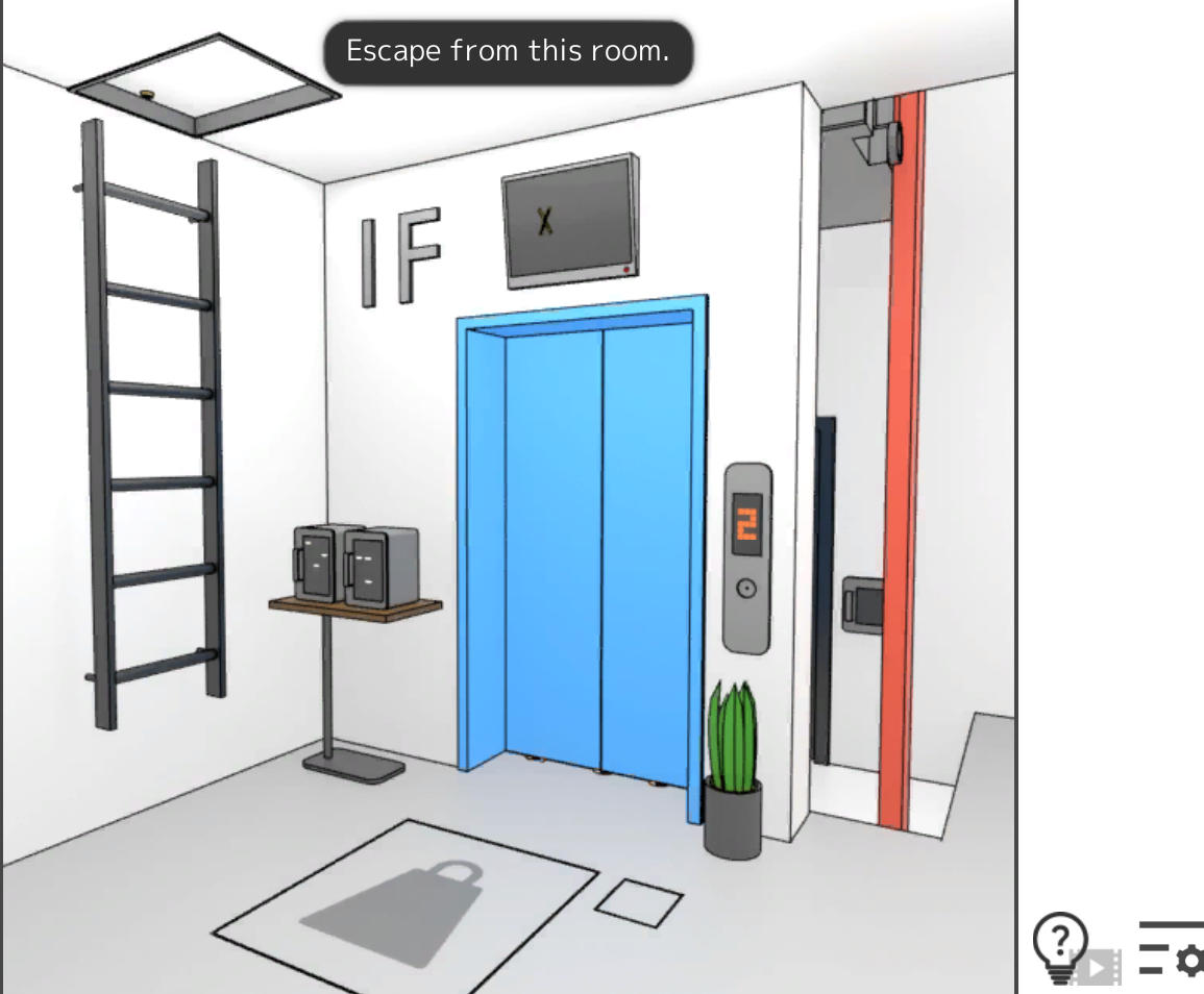 Elevator Room Escape game background