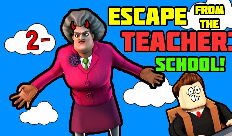 Escape from the Teacher: School game background