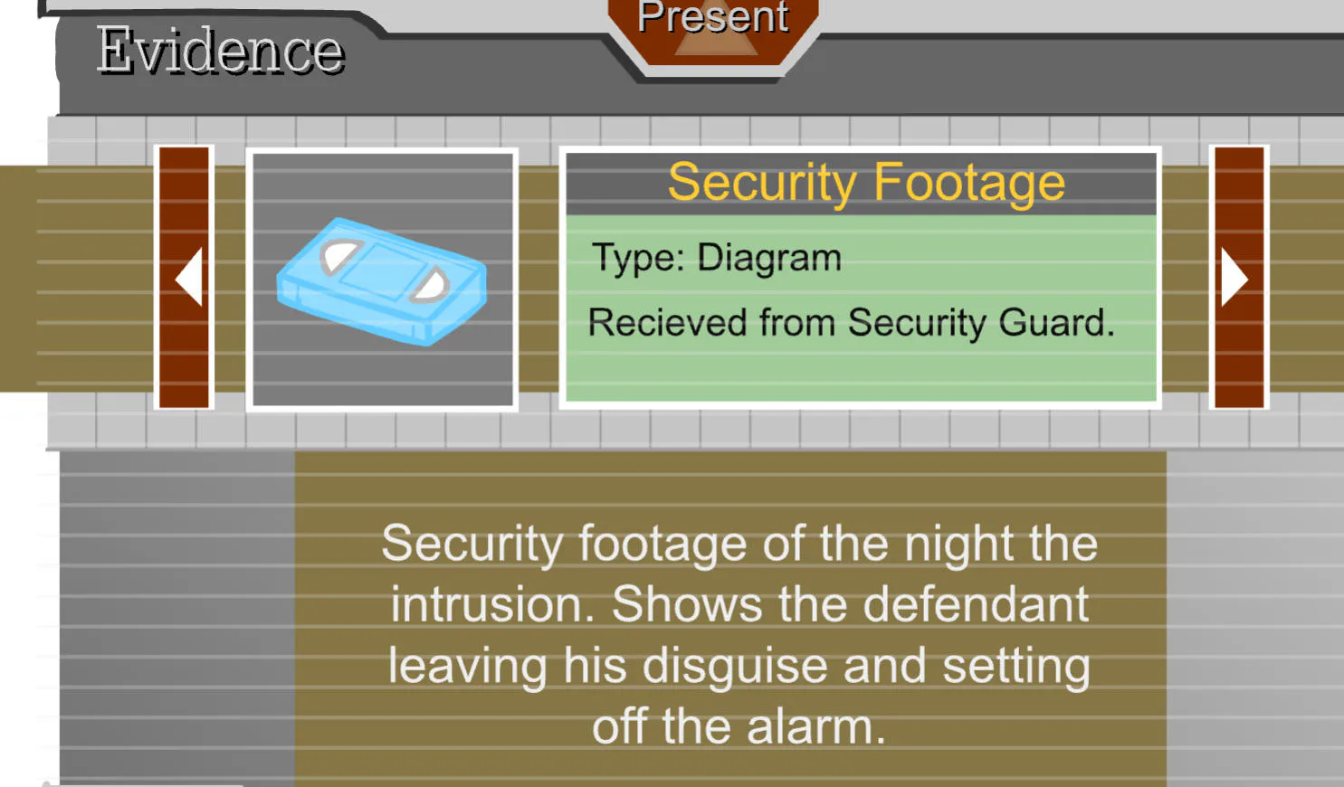 Video de seguranca no julgamento de Escaping the Prison