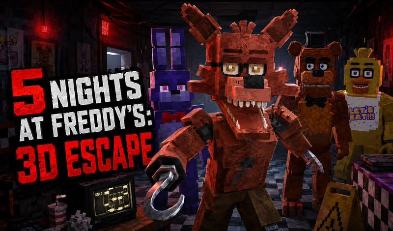 Juego de escape gratis: Five Nights at Freddy's: 3D Escape - jugar online