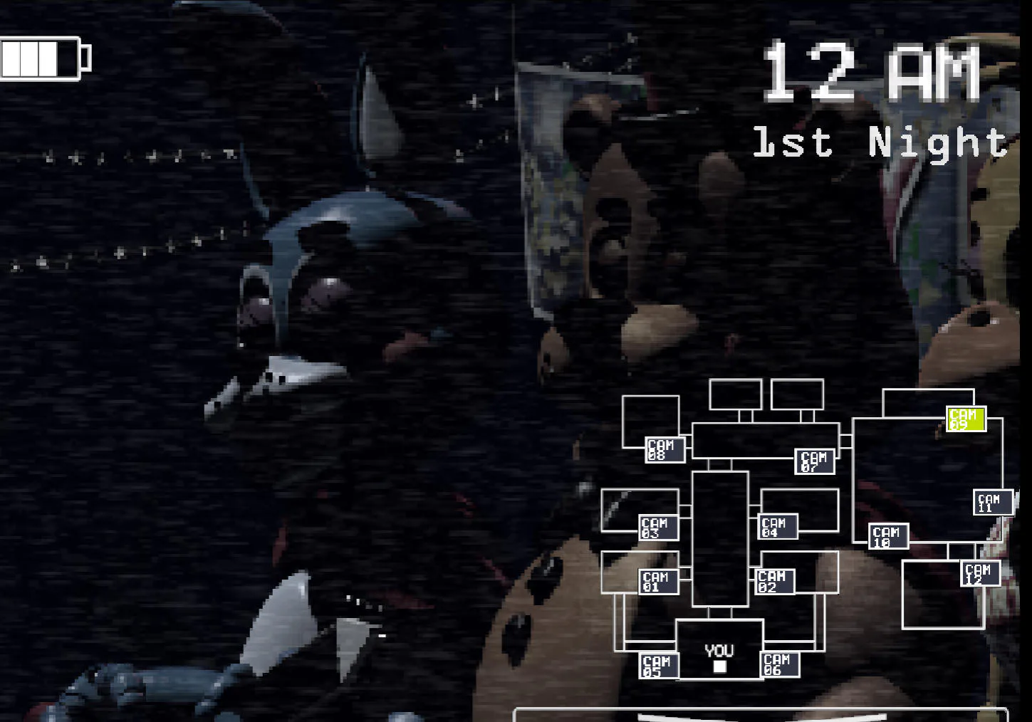 FNAF 2 supervivencia con cámaras y animatrónicos
