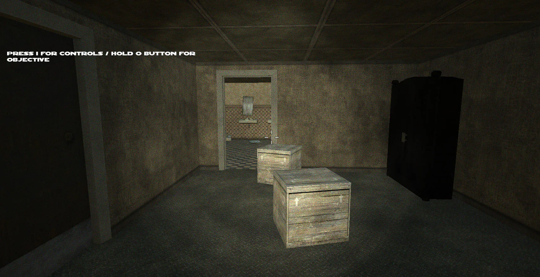 Granny Returns Haunted House - ambiente sombrio