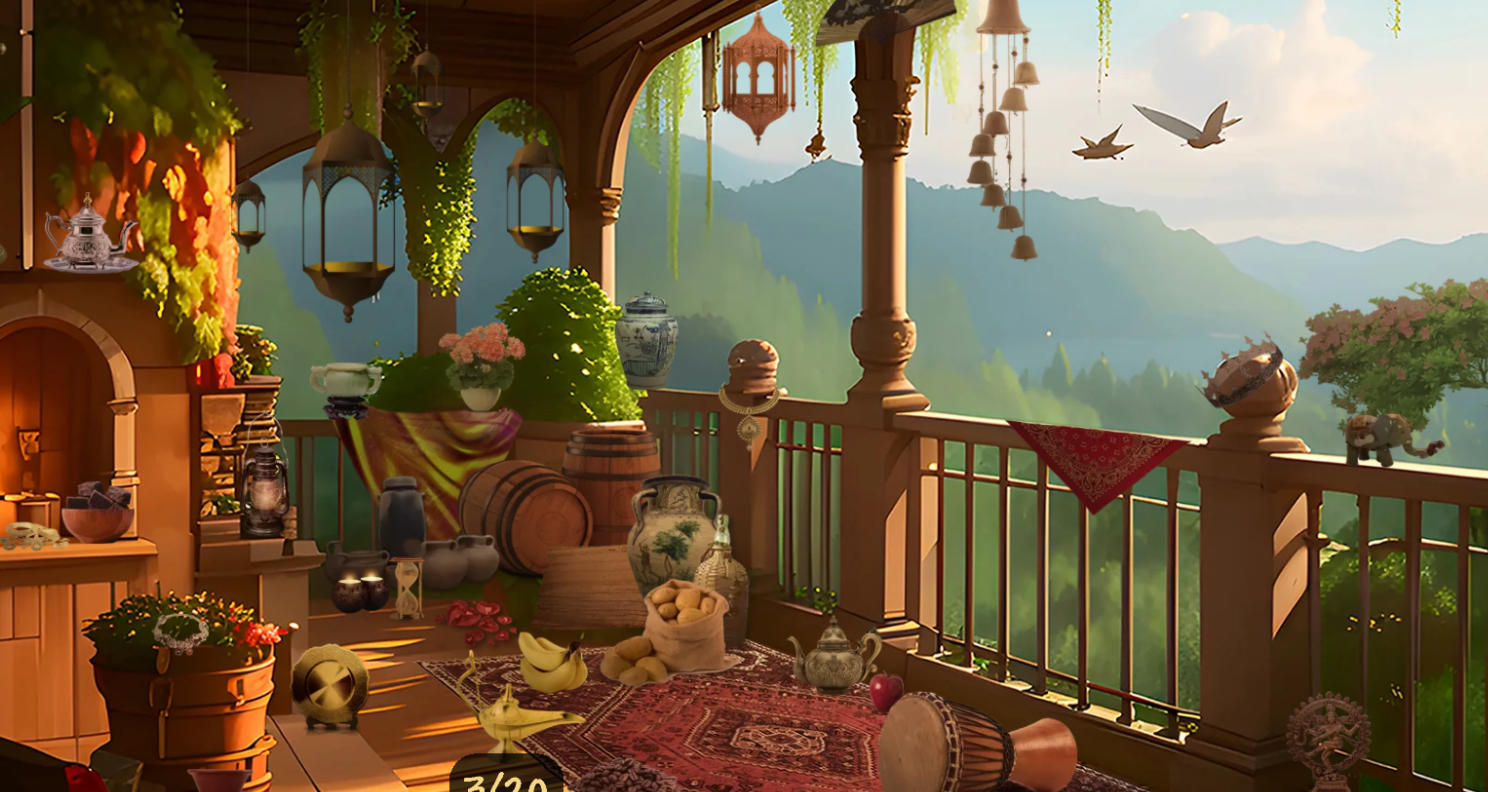 Hidden Objects Island Secrets Puzzle