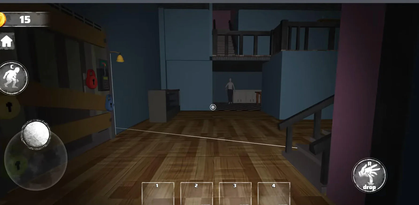 Horror Escape Granny Room key hunting and puzzle solving