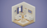 Isometric Escape game background