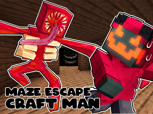 Maze Escape: Craft Man - corredores de laberinto de terror estilo cúbico