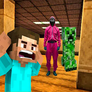 Juego de escape gratis: Minecraft Backrooms Squid Game Escape 2 - jugar online