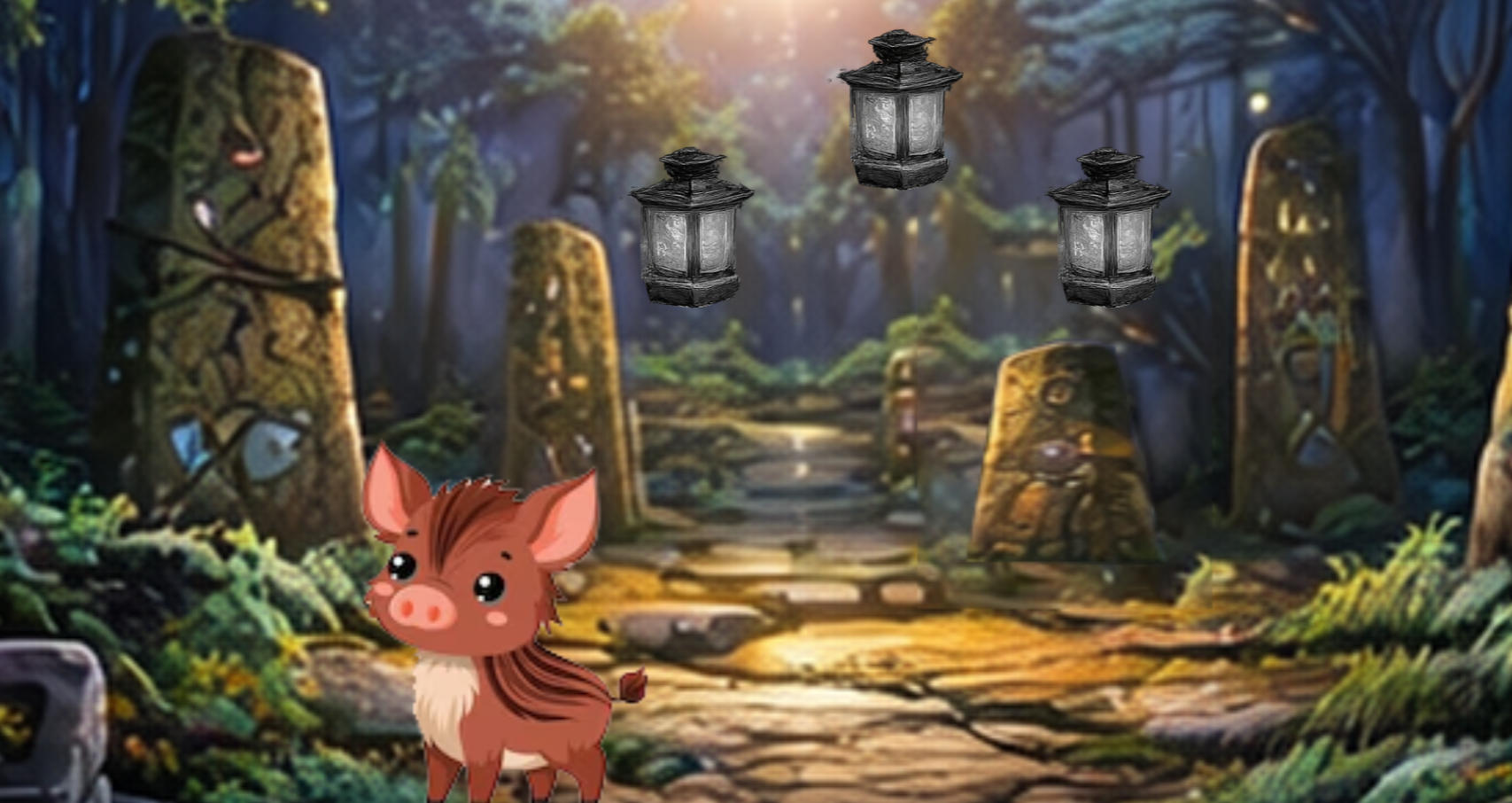 Moonlit Forest Puzzle Escape game thumbnail