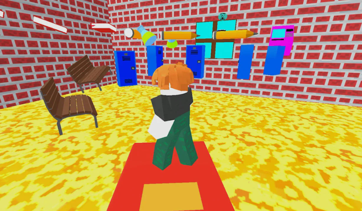 School Escape Obby - Mundo Vibrante Estilo Roblox captura 3