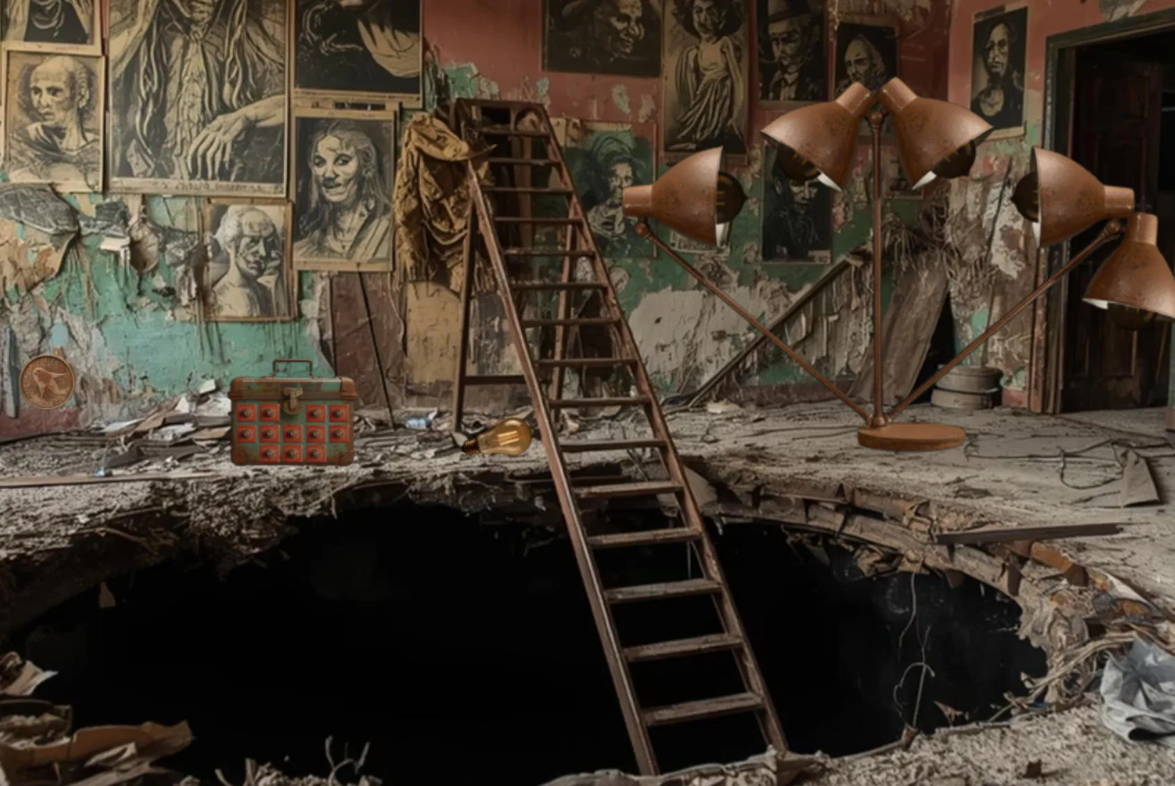 The Dark House Escape 2 - Espíritus y escenarios extraños captura 2